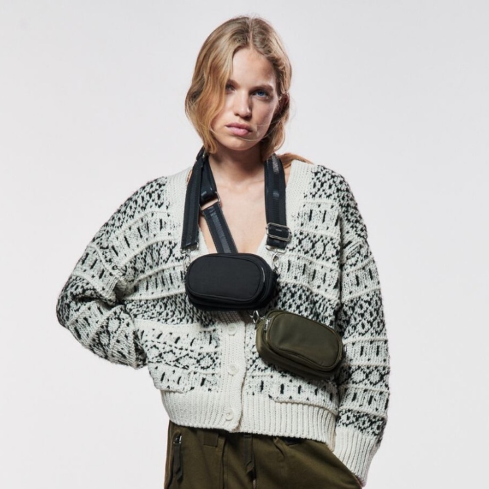 Zara Jacquard Oversized Knit Cardigan | sz Small